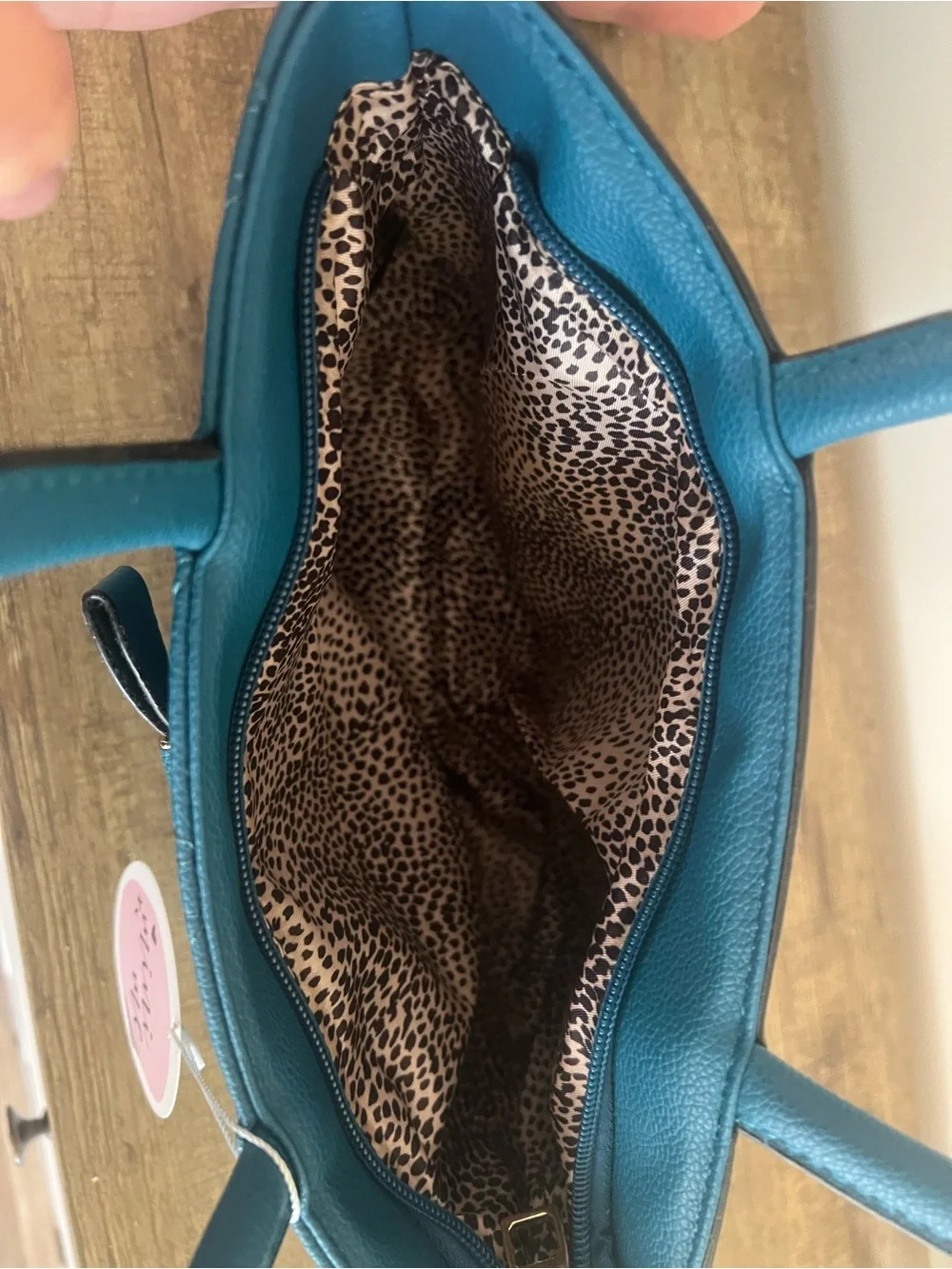 Quilted Teal Bow Tote Bag with matching Mini Tote Bag - Women’s Everyday Handbag